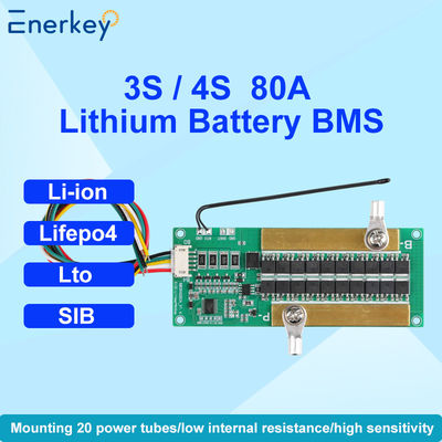 購入 Enerkey 標準 NMC/LFP/LTO/SIB BMS 3S 4S 10A-80A NTC とバランスセルハードウェア BMS と 150A のピーク オンライン製造