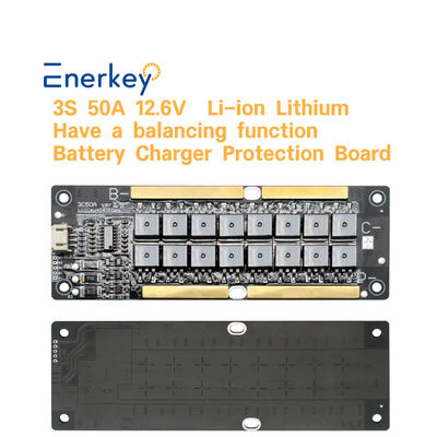 12.6V 3S 50A アクティブ バランサー BMS トルナリー リチウム バッテリー パック