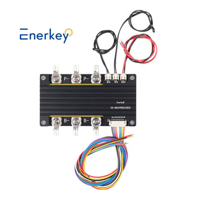 Enerkey 3.7V リチウムイオン Lifepo4 7S 24V 200A BMS 電動フォークリフト用のバランス温度測定装置の共同ポート